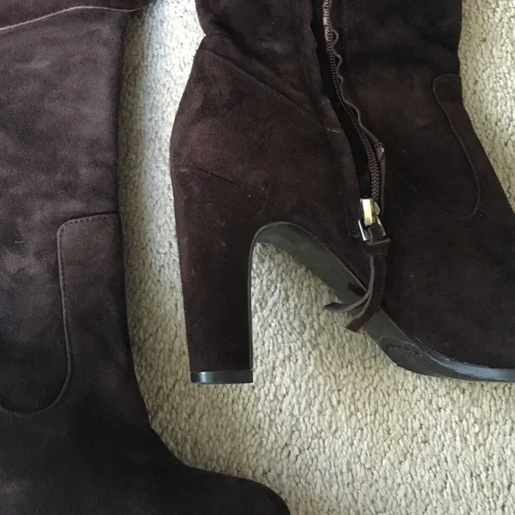 Loft brown faux suede boots - Picture 3 of 3